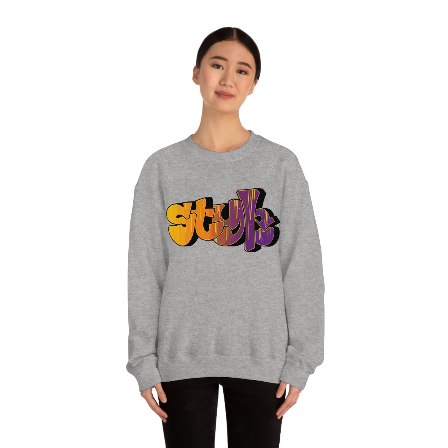 Style colorful graffiti Crewneck Sweatshirt