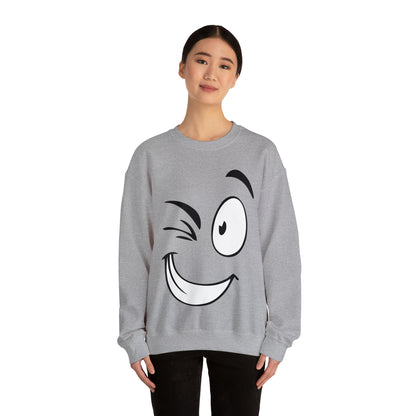 Winked eye face Crewneck Sweatshirt