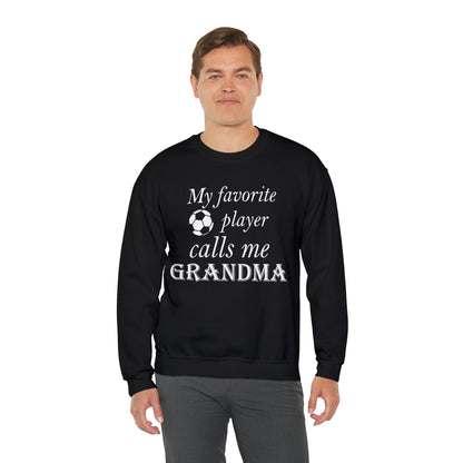 Grandma Favorite Soccer Player Crewneck Sweatshirt