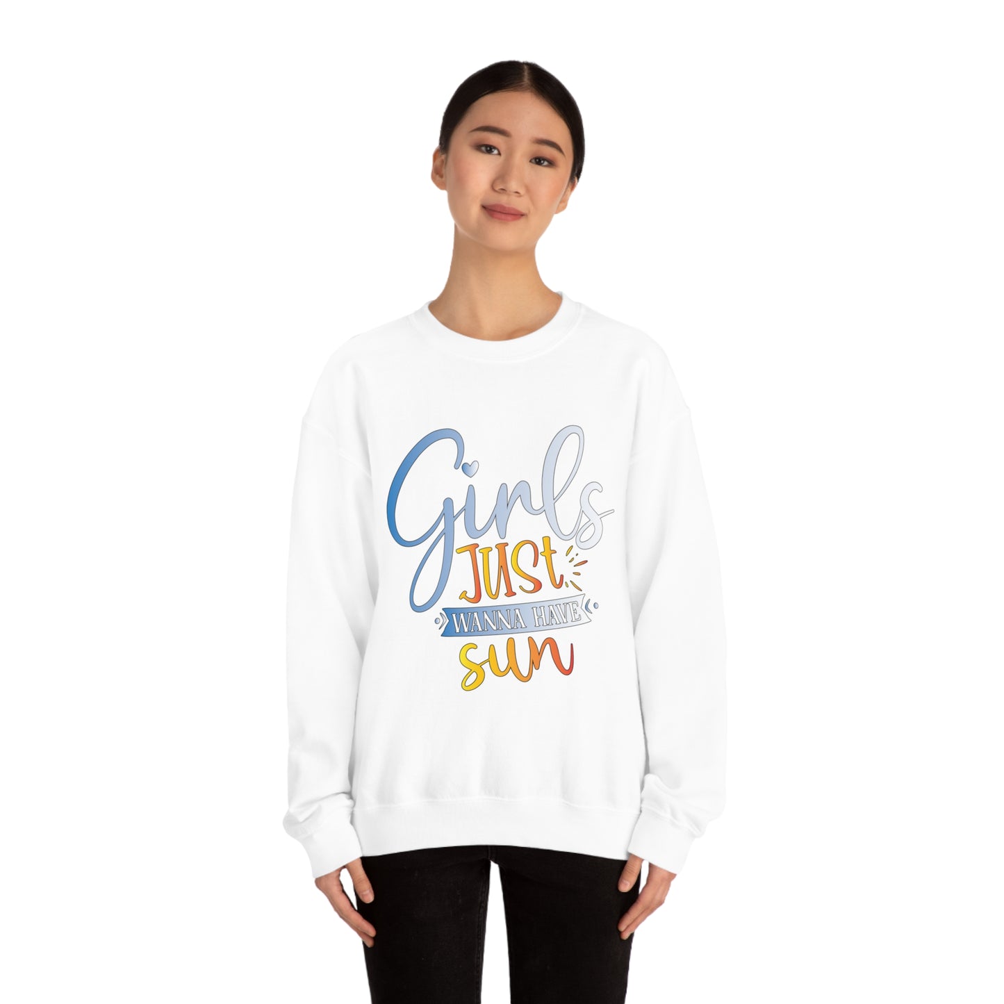 Girls Just Wanna Have Sun Crewneck Sweatshirt