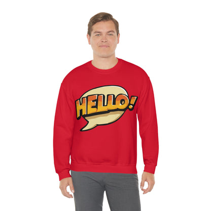 Hello! colorful Crewneck Sweatshirt