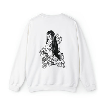 Lost faith tattoo Front and back Crewneck Sweatshirt