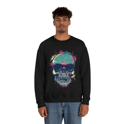 South Beach Skull Crewneck Sweatshirt