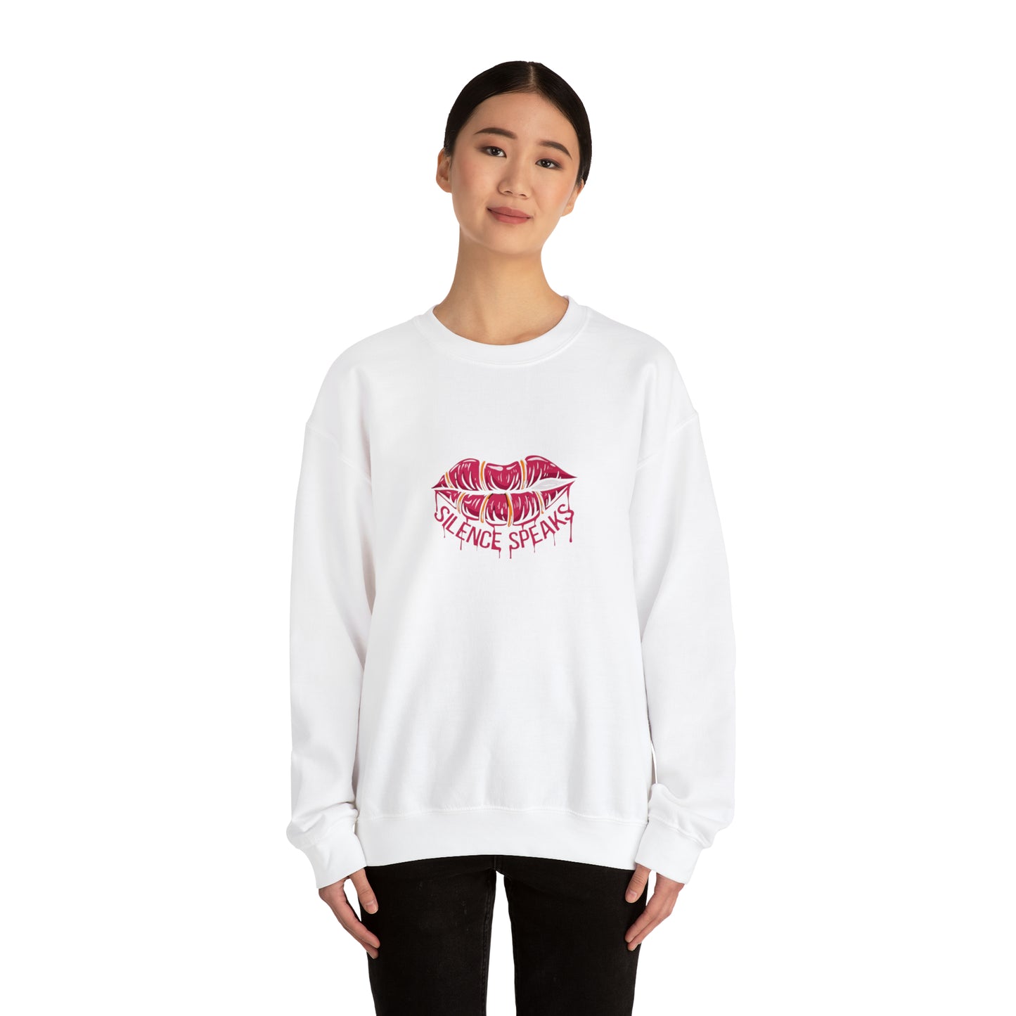 Silence Speaks Crewneck Sweatshirt