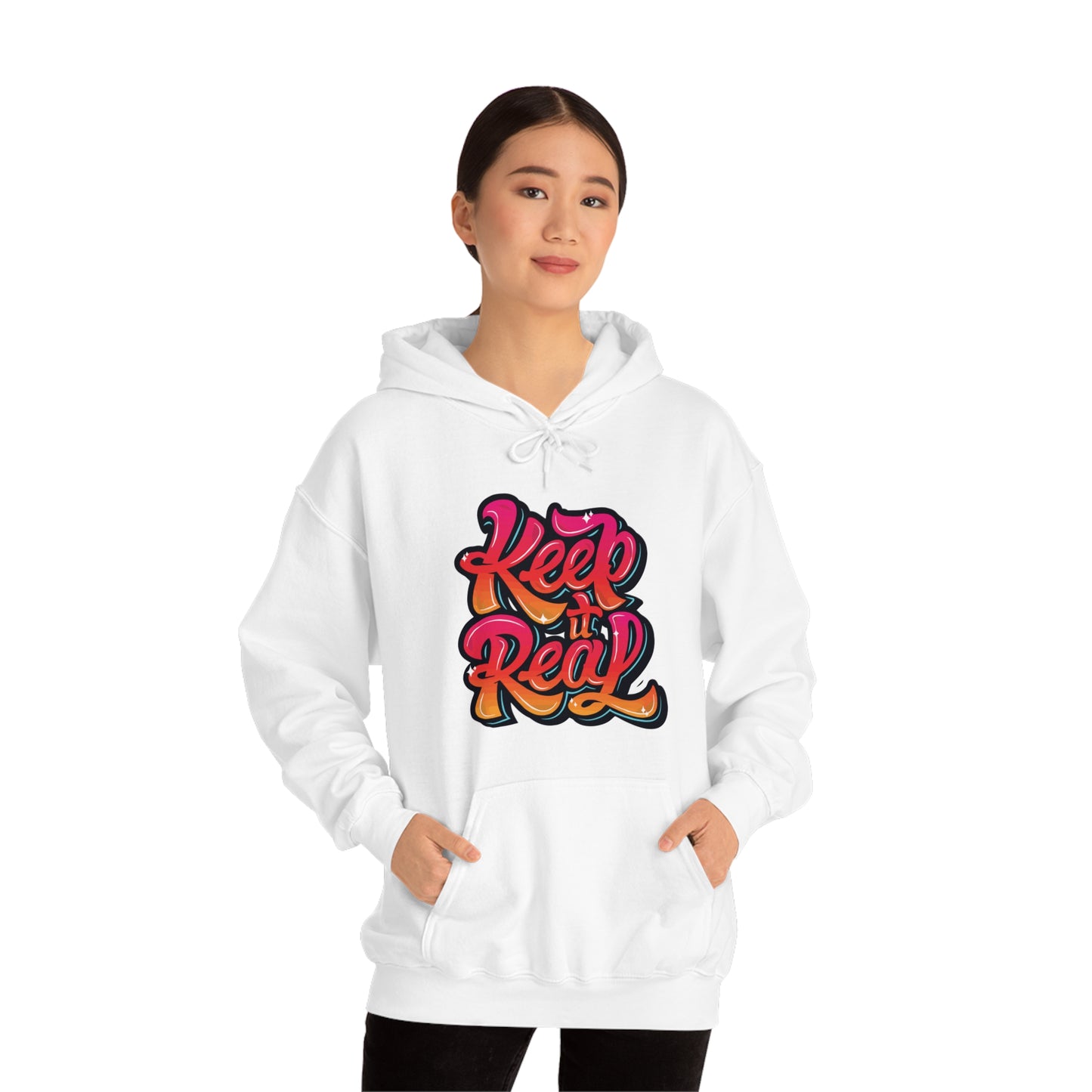 Keep it real colorful graffiti logo Hoodie