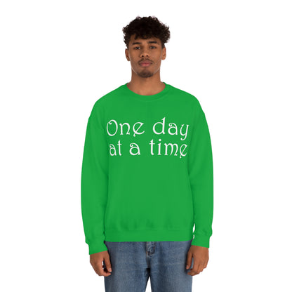 One-Day-at-a-time Crewneck Sweatshirt