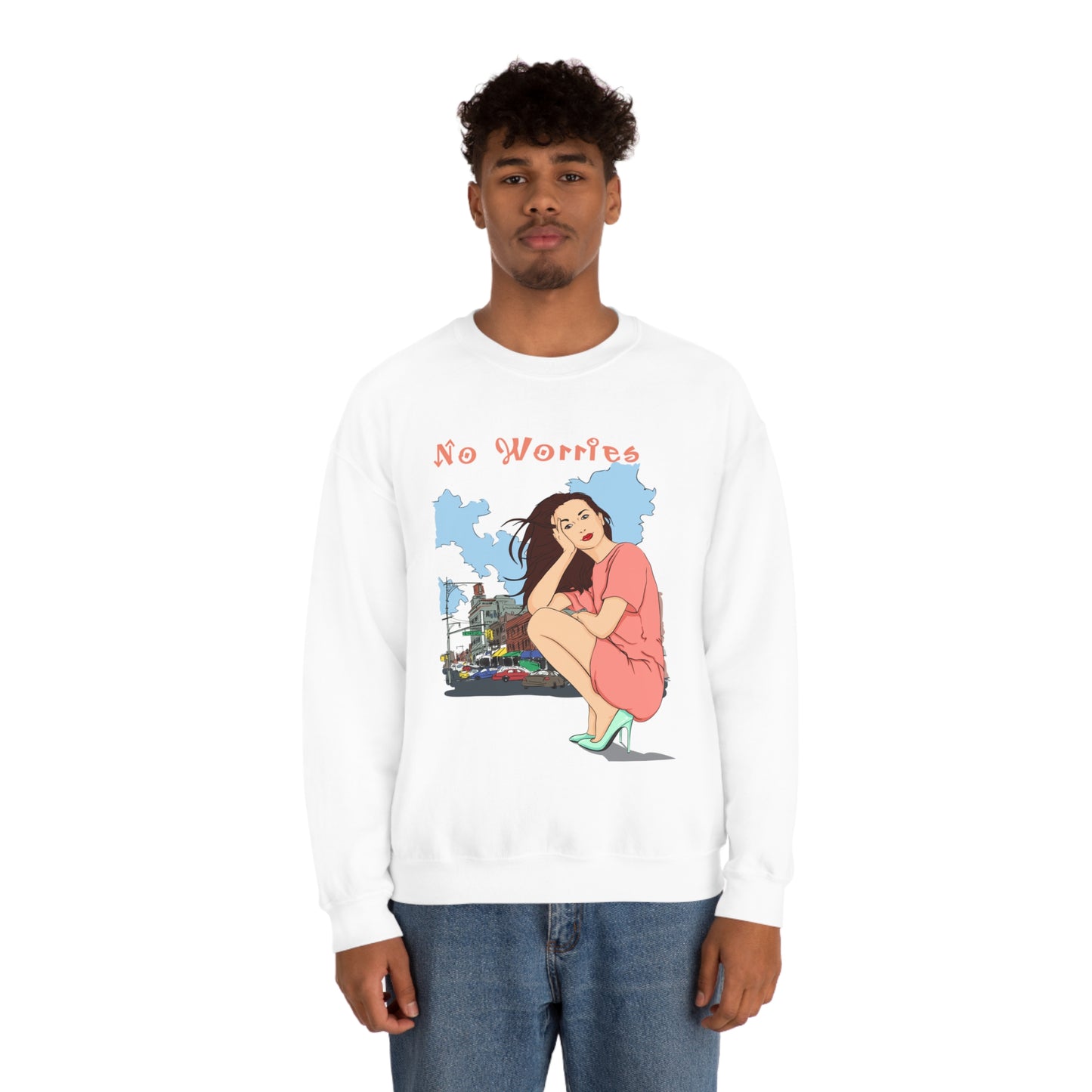 No worries Crewneck Sweatshirt