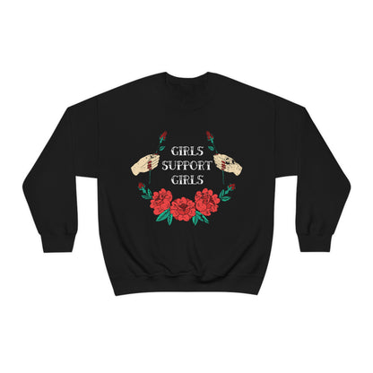 Girls Support Girls Crewneck Sweatshirt