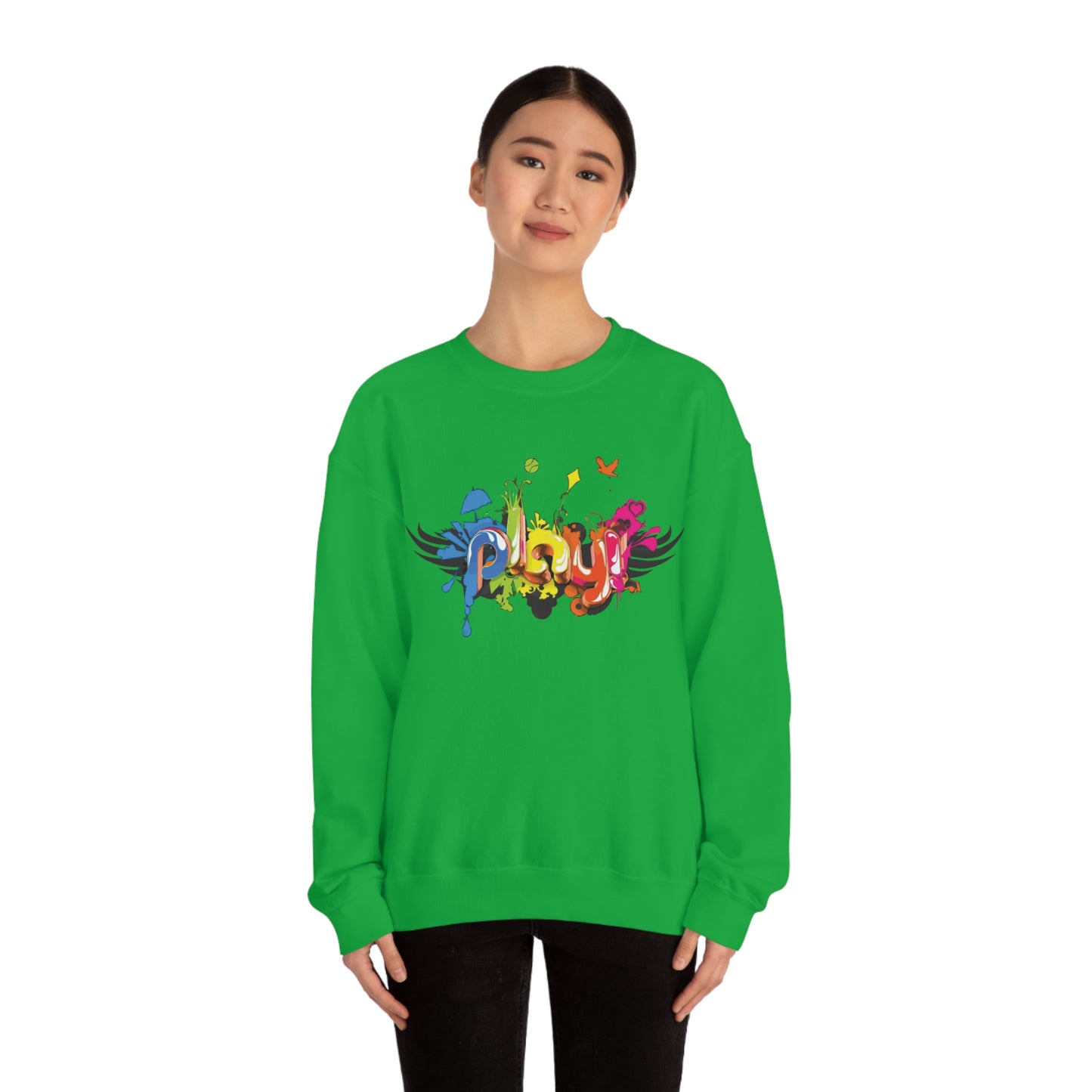 Play colorful graffiti Crewneck Sweatshirt