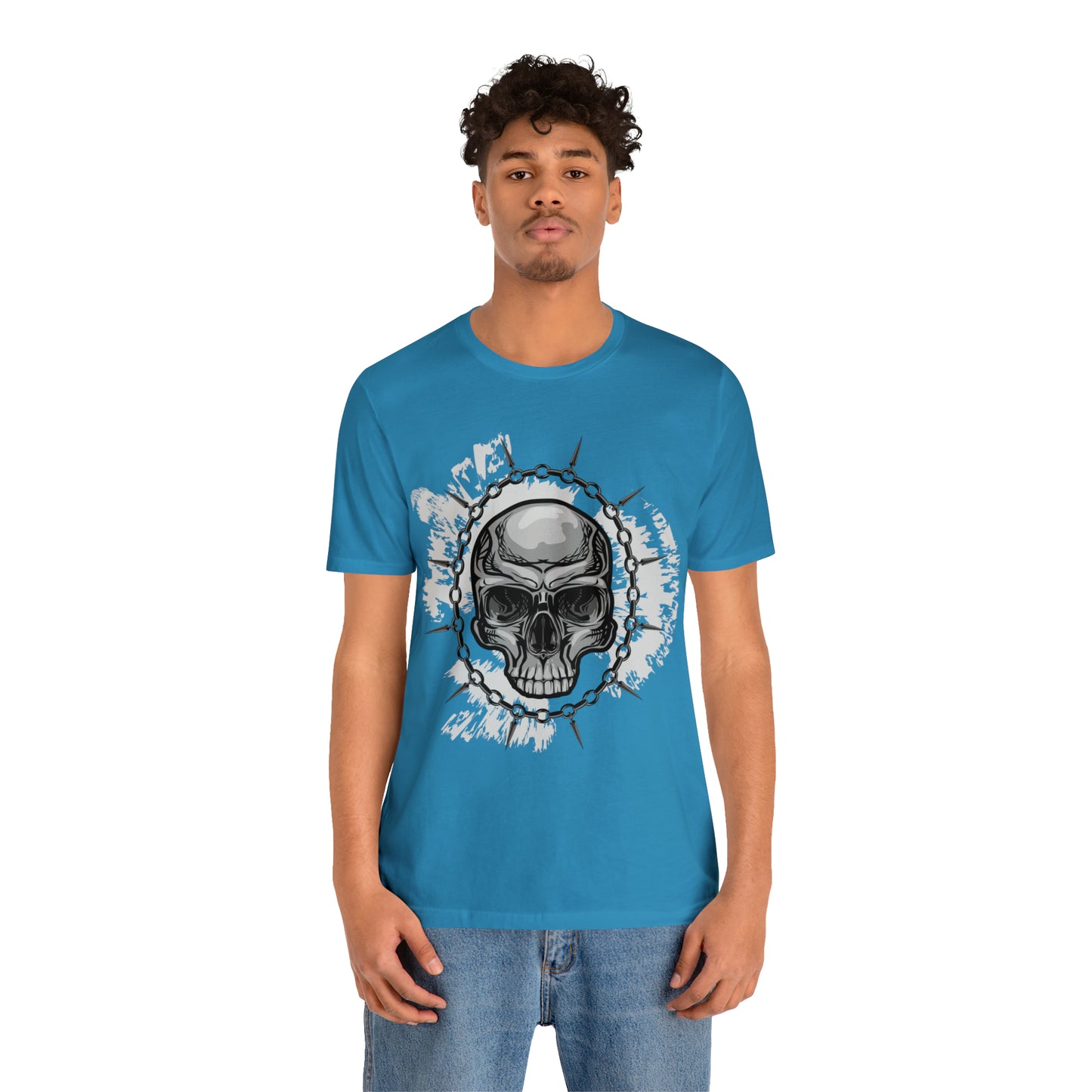 Skull Chain Splatter T-Shirt