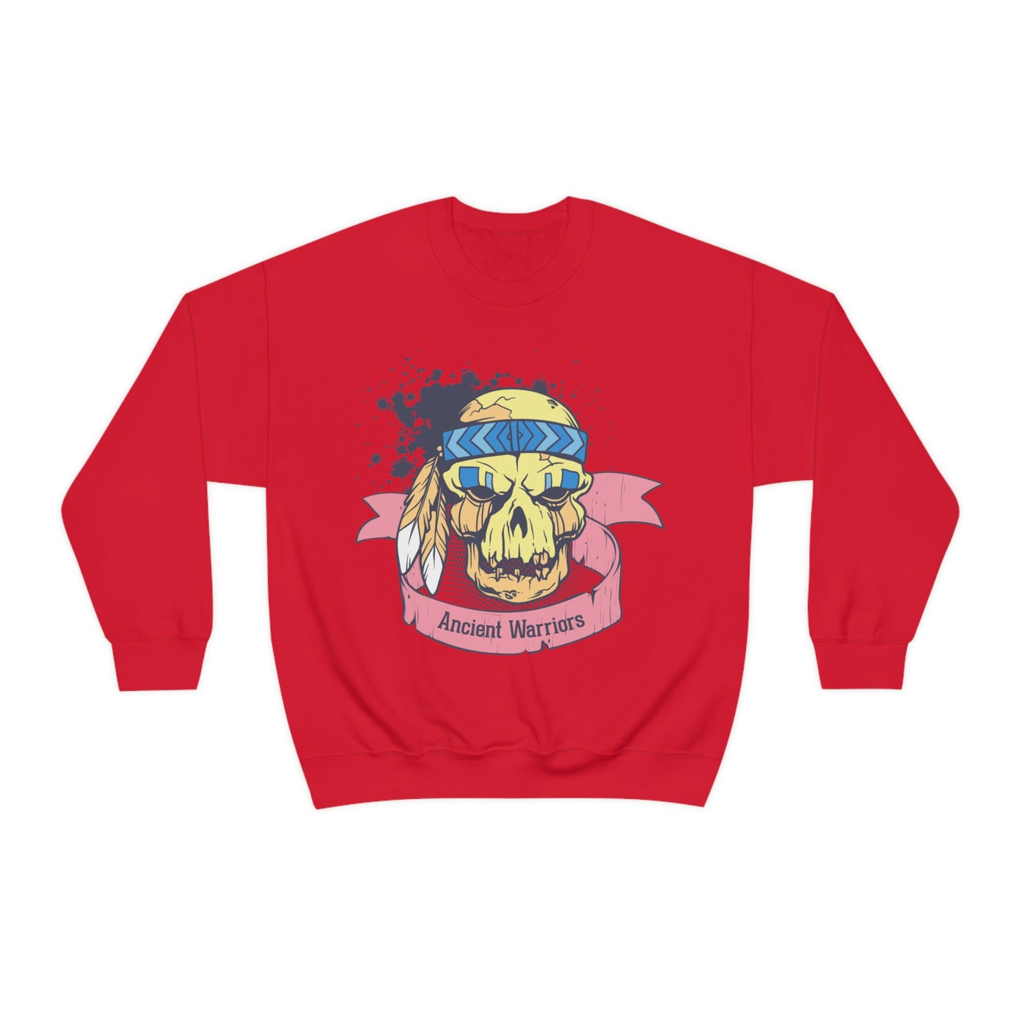 Ancient Warrior Skull Chief Crewneck Sweatshirt