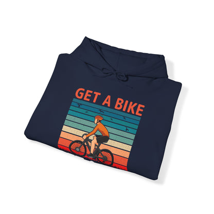 Get a bike and get a life vintage Hoodie