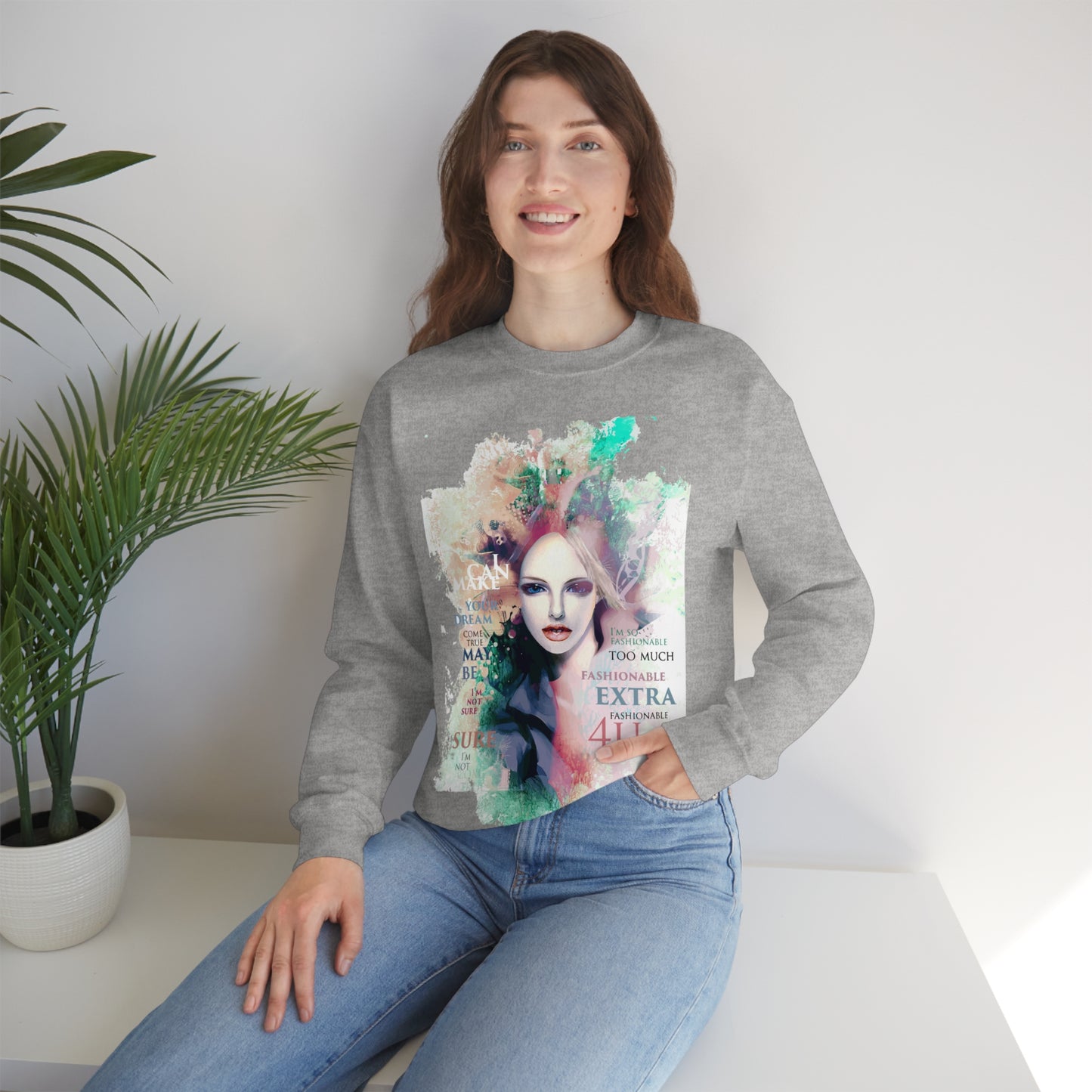 Fashionable Extra Crewneck Sweatshirt