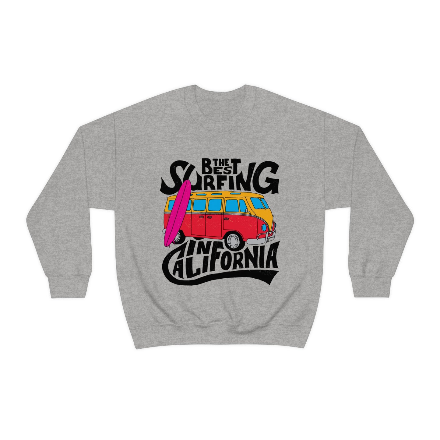 Best Surfing in California Crewneck Sweatshirt