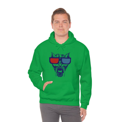 3D Glasses Tiger Hoodie