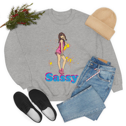 Sassy_girl Crewneck Sweatshirt