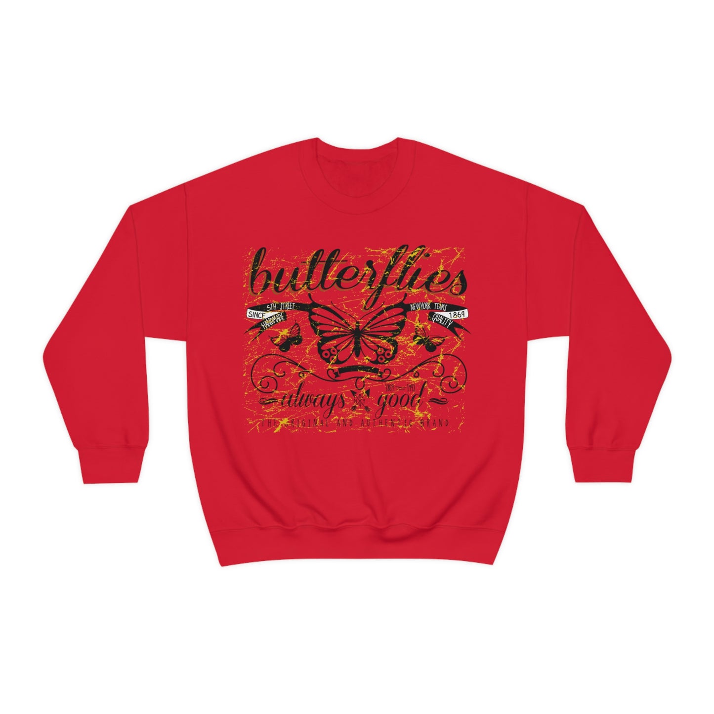 Butterflies Always Good Crewneck Sweatshirt