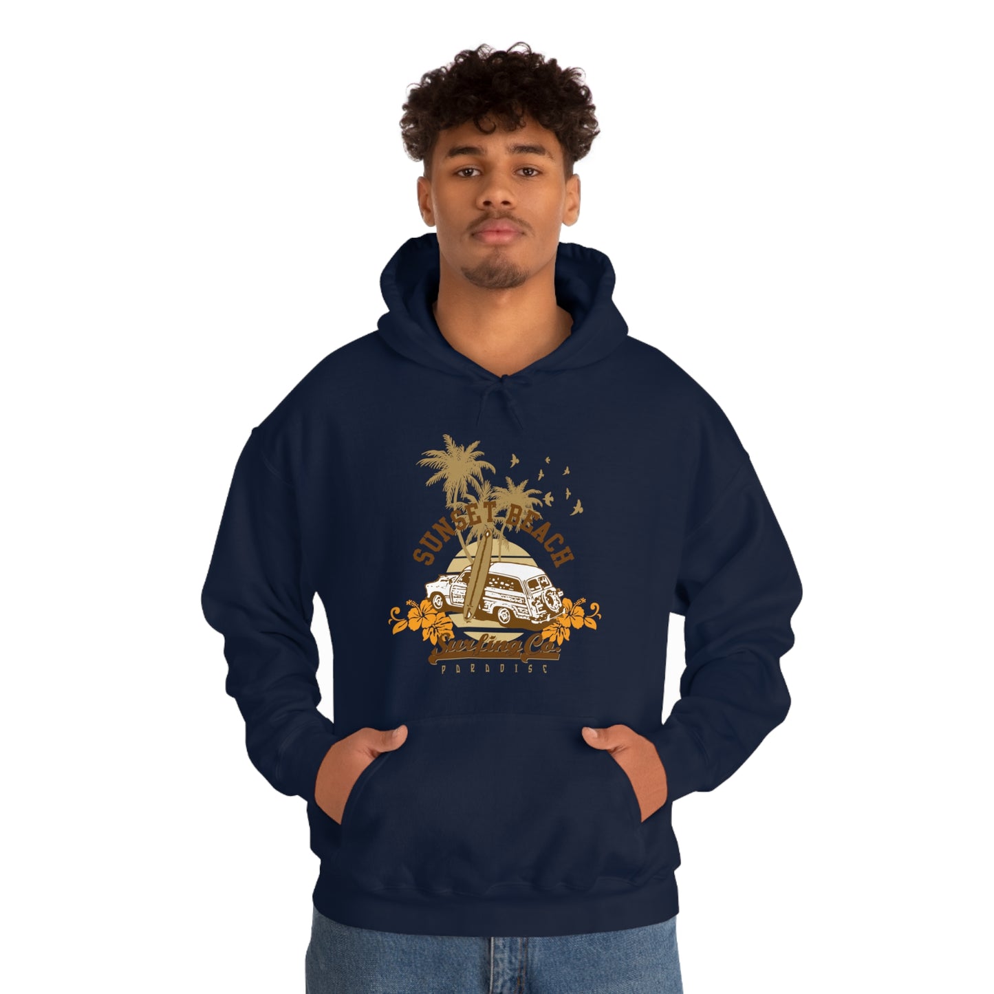 Sunset Beach Surfing Paradise Hoodie