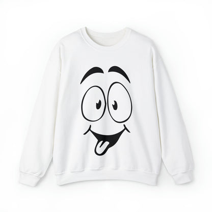 Tongue out face Crewneck Sweatshirt