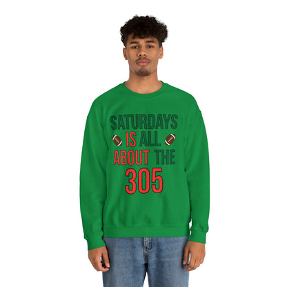 Saturdays is all about the 305 Crewneck Sweatshirt