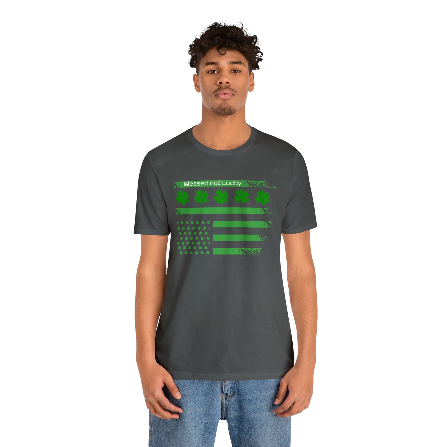 Blessed not lucky St. Patrick's flag T-Shirt