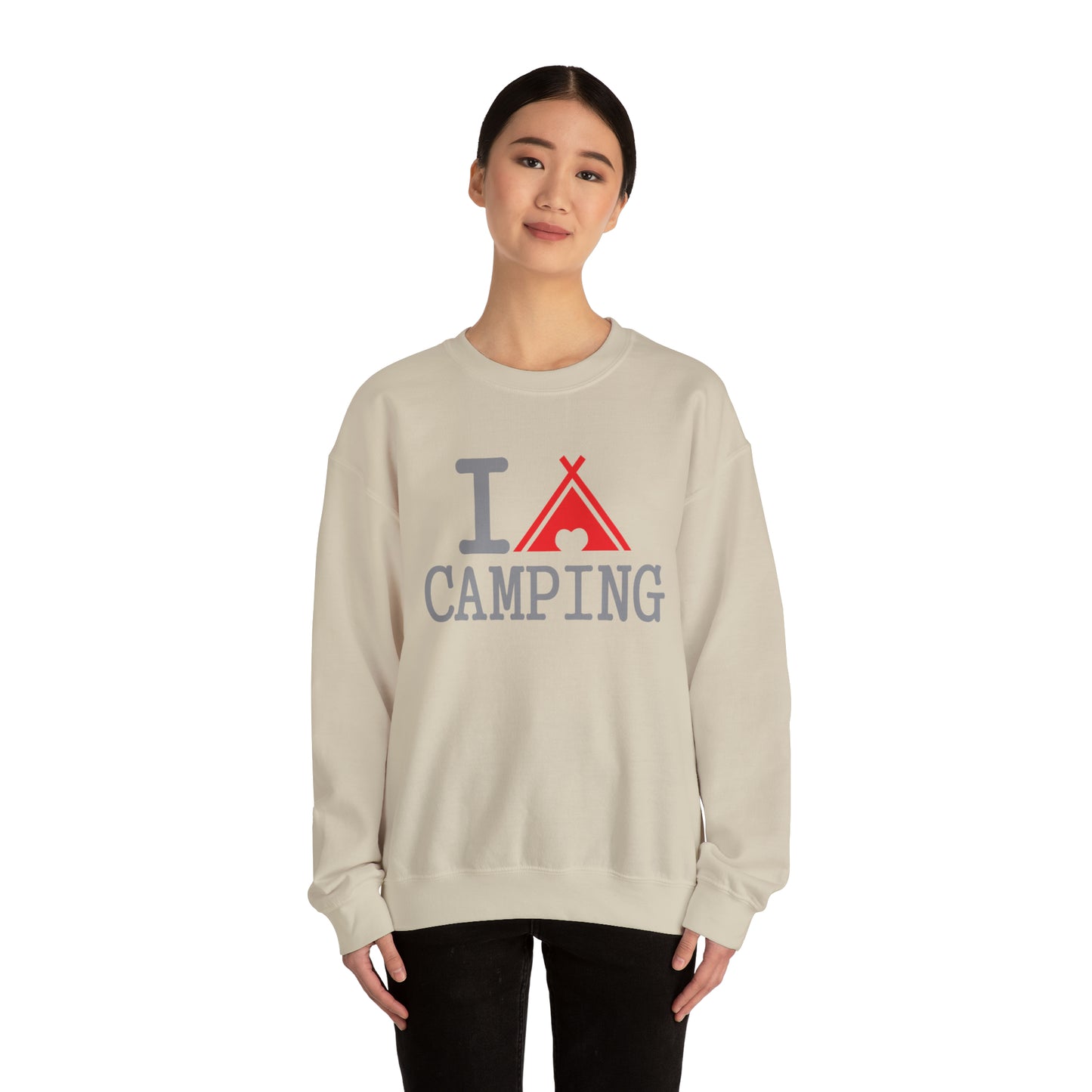 I Love CAMPING Crewneck Sweatshirt