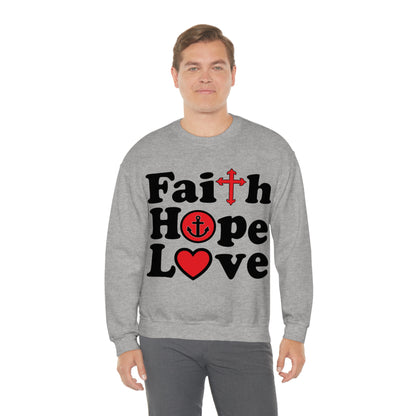 Faith Hope Love Crewneck Sweatshirt