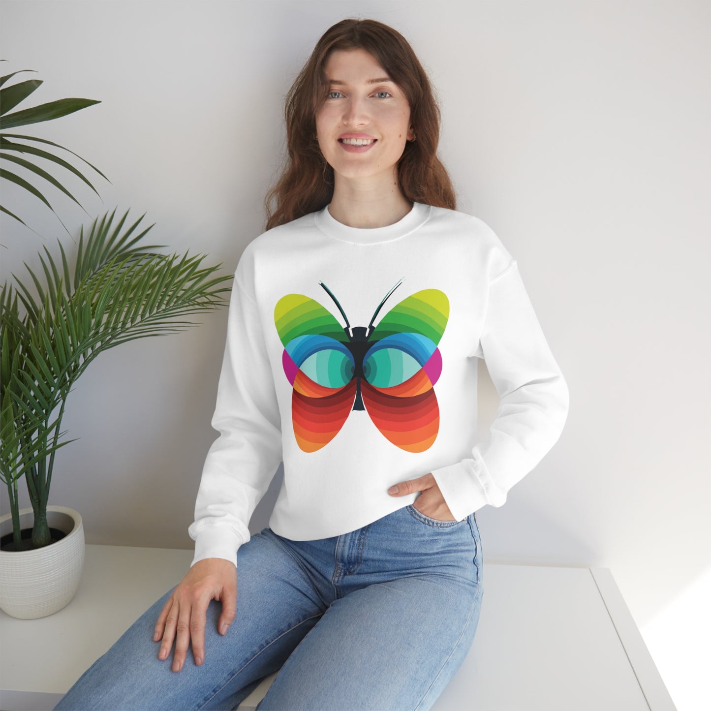 Butterfly beautiful & colorful Crewneck Sweatshirt