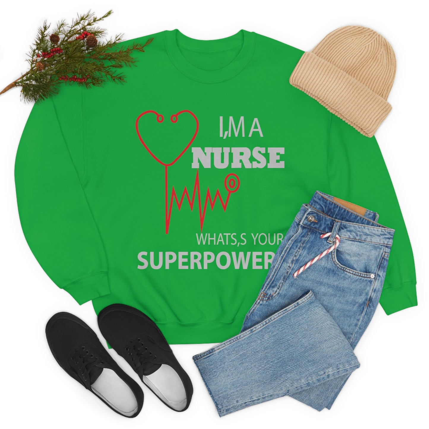 Nurse superpower Crewneck Sweatshirt