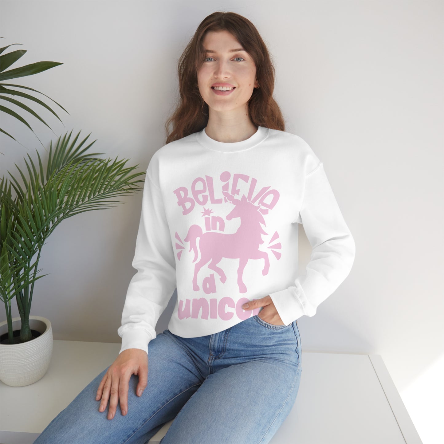 Believe in a unicorn Crewneck Sweatshirt