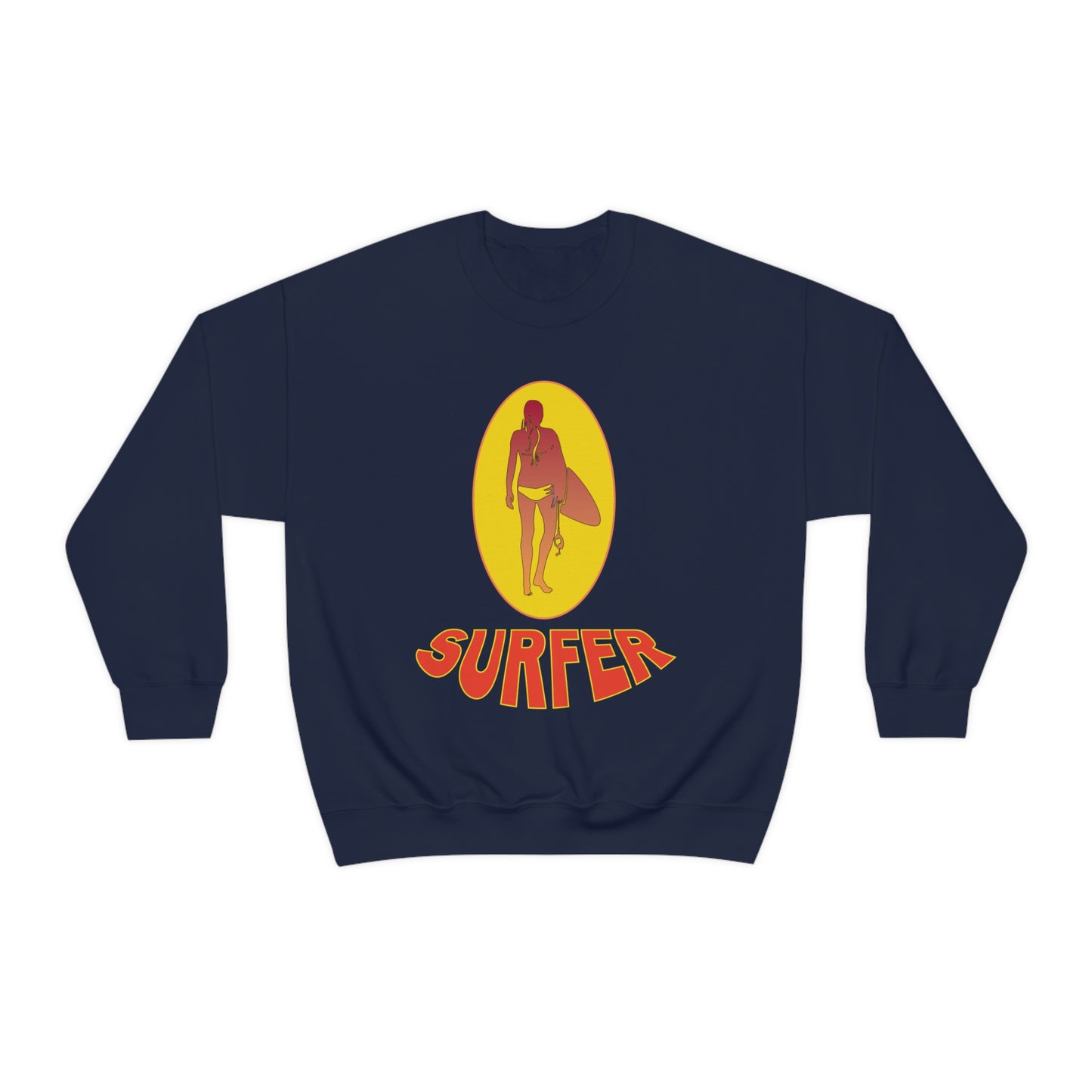 Lady Surfer Crewneck Sweatshirt