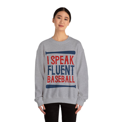 I Speak Fluent Baseball Crewneck Sweatshirt