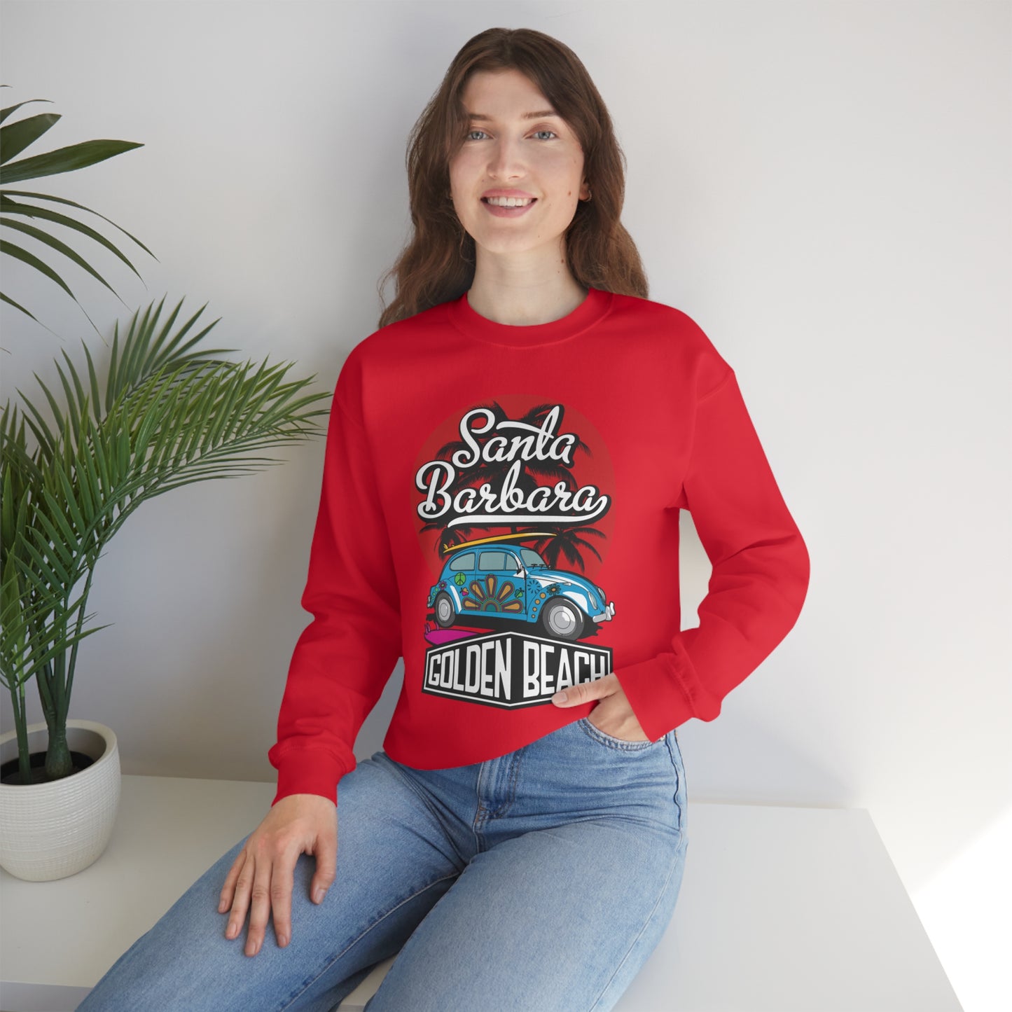 Golden Beach Buggy Crewneck Sweatshirt