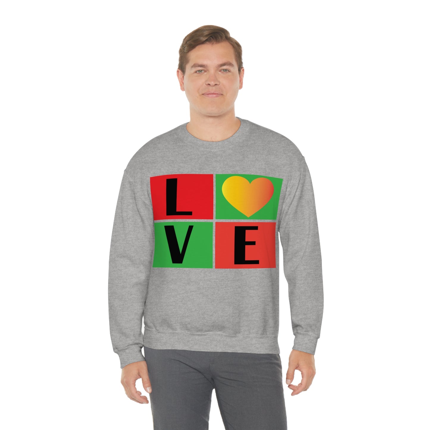 Love Squares Crewneck Sweatshirt