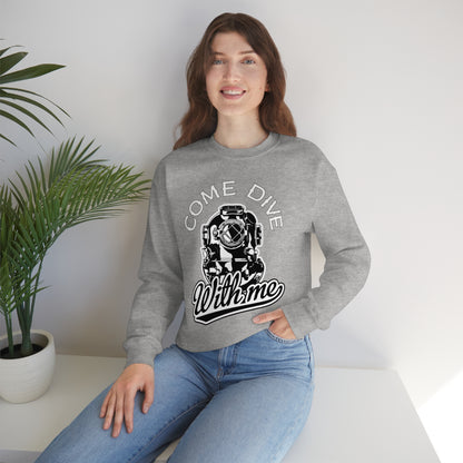 Dive with me Crewneck Sweatshirt