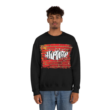 Hip Hop graffiti on the wall Crewneck Sweatshirt