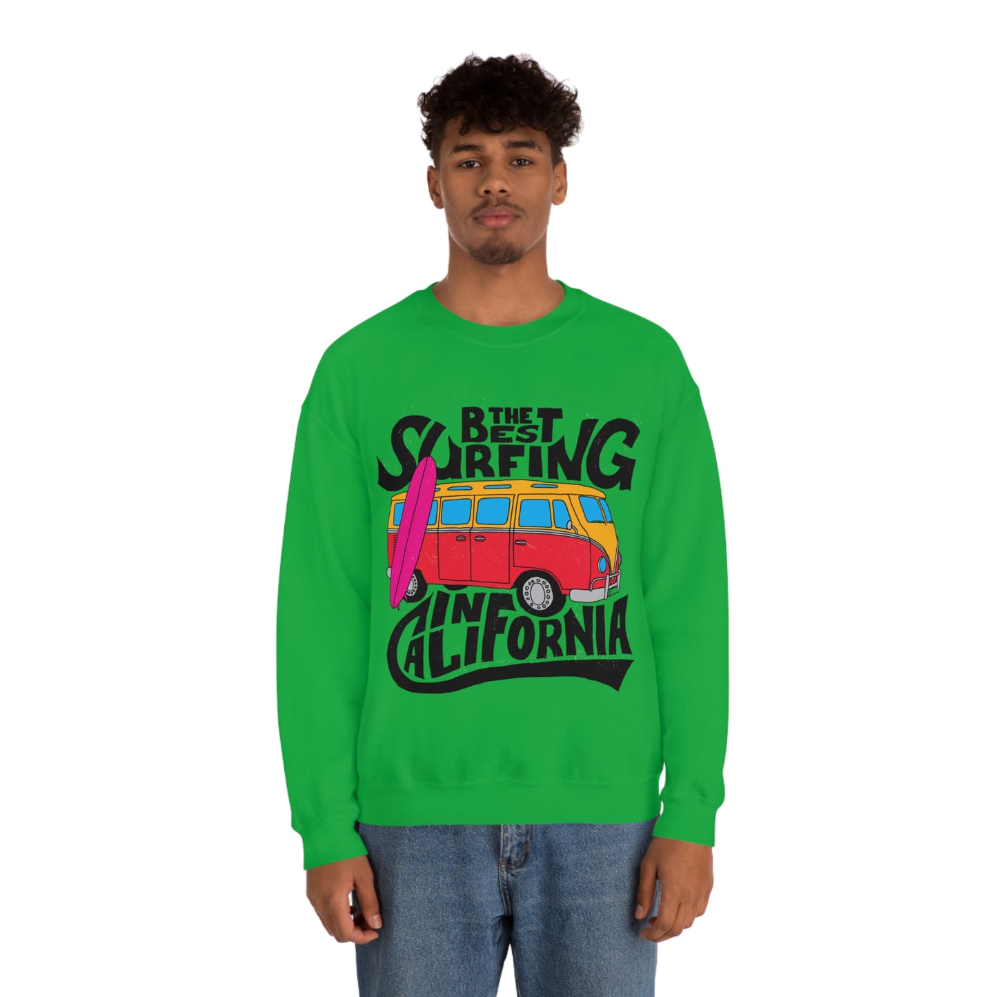 Best Surfing in California Crewneck Sweatshirt