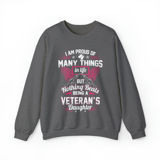 Proud veteran dad Crewneck Sweatshirt