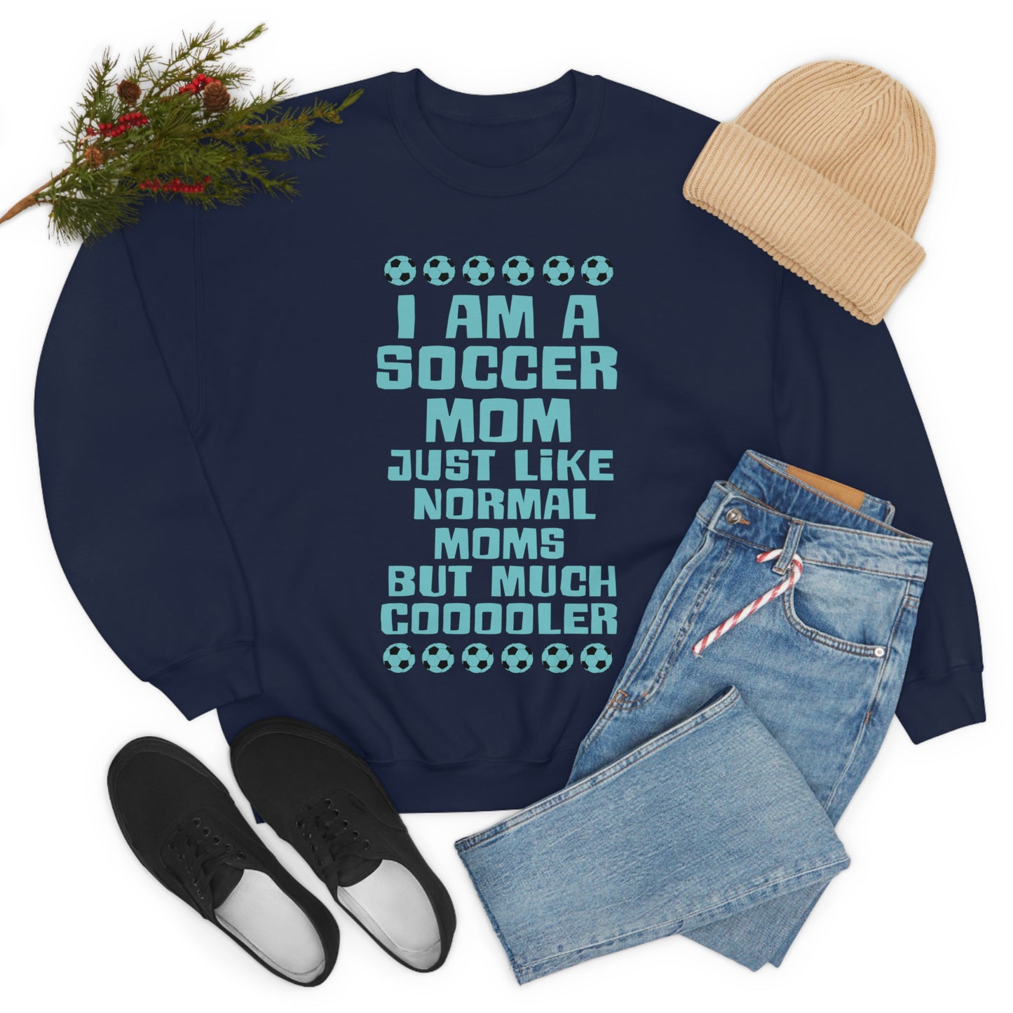 Cooler soccer mom Crewneck Sweatshirt