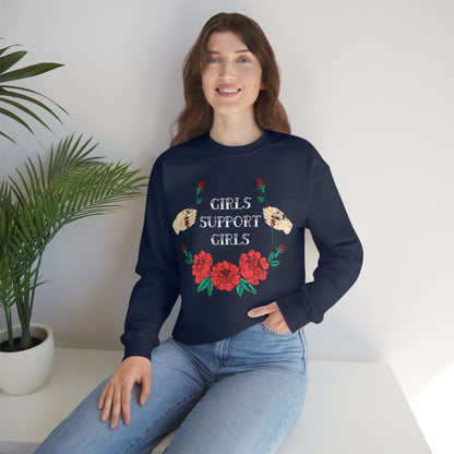 Girls Support Girls Crewneck Sweatshirt