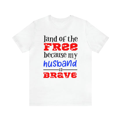 U.S.A the Land of the free Husband T-Shirt