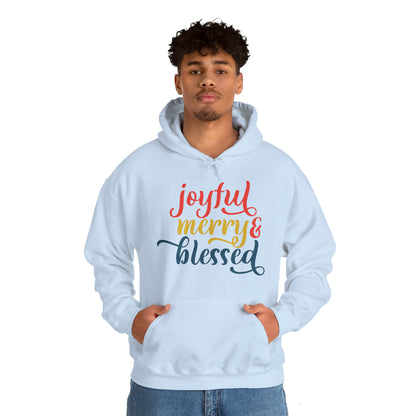 Joyful-Merry-blessed Christmas Hoodie