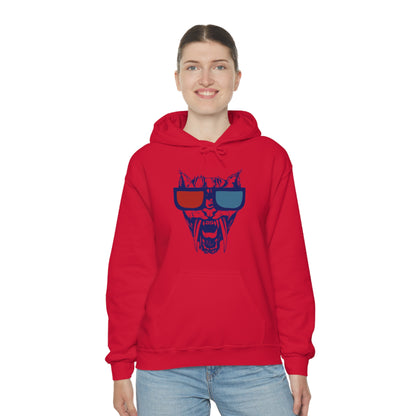 3D Glasses Tiger Hoodie