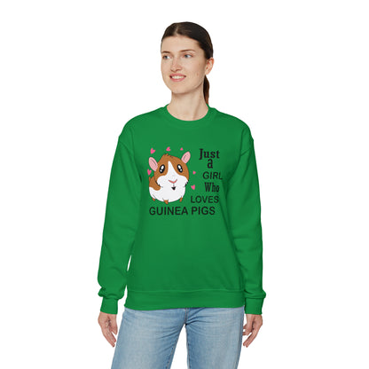 A girl who loves guinea pigs Crewneck Sweatshirt