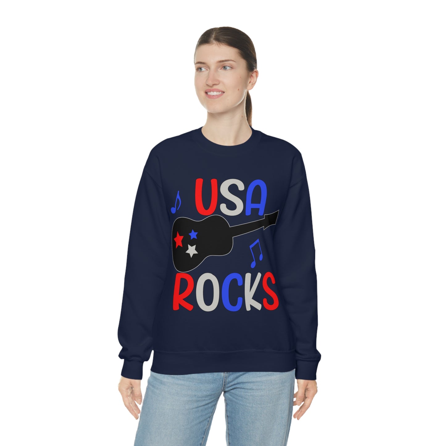 USA-Rocks Crewneck Sweatshirt