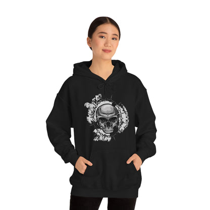 Skull Chain Splatter Hoodie