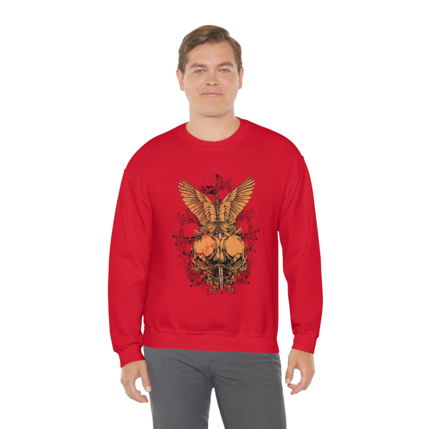 Angel Skulls Crewneck Sweatshirt