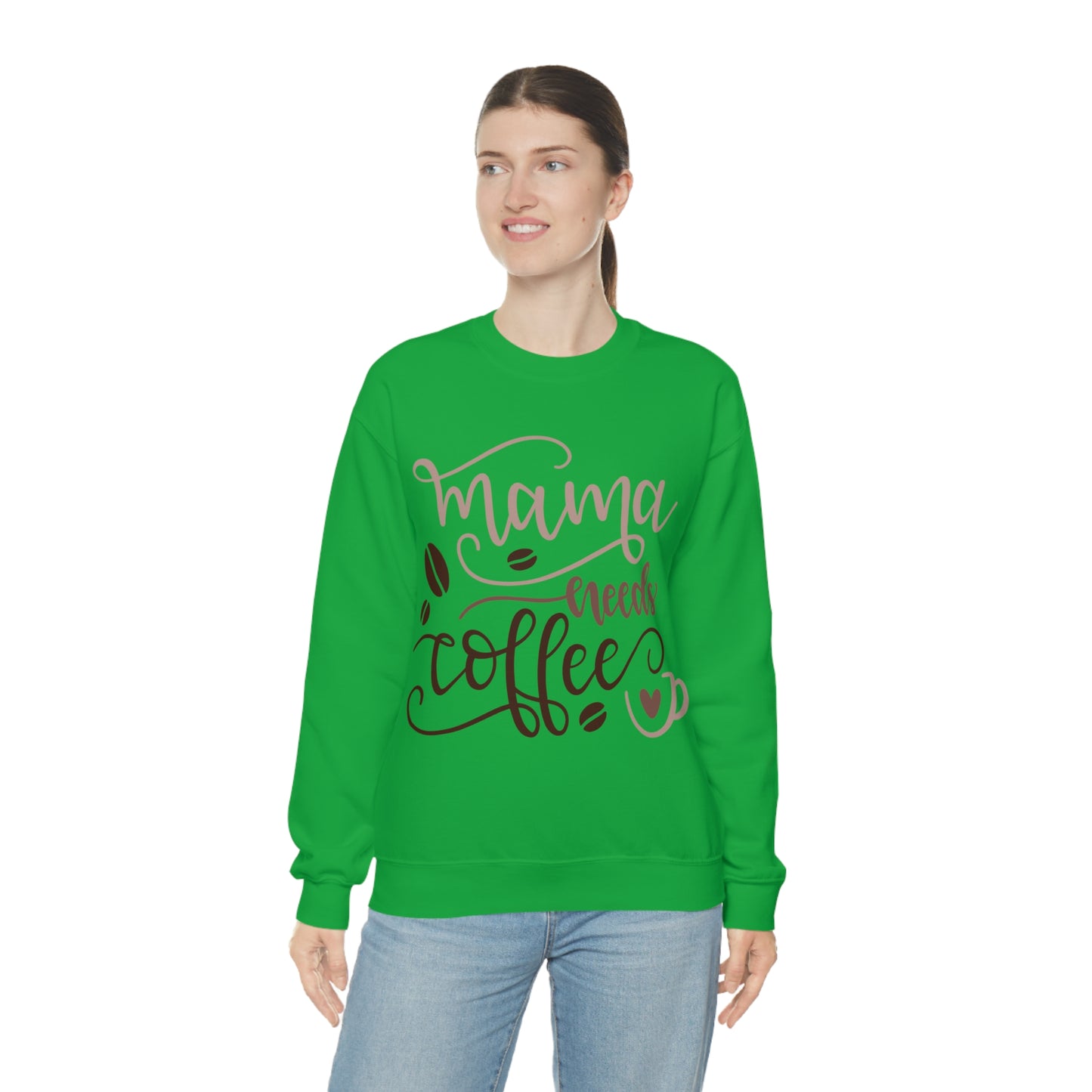 Mama_needs_coffee Crewneck Sweatshirt