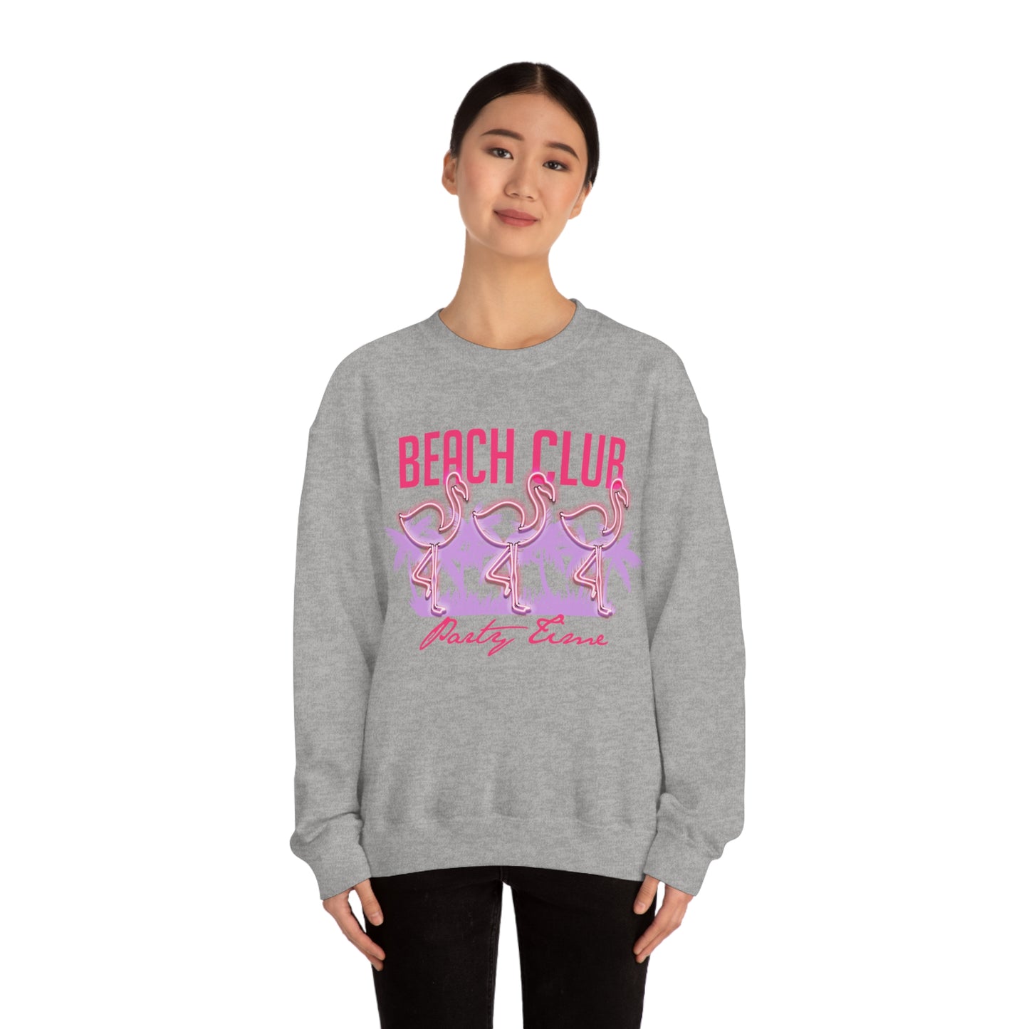 Beach Club Party Time Crewneck Sweatshirt