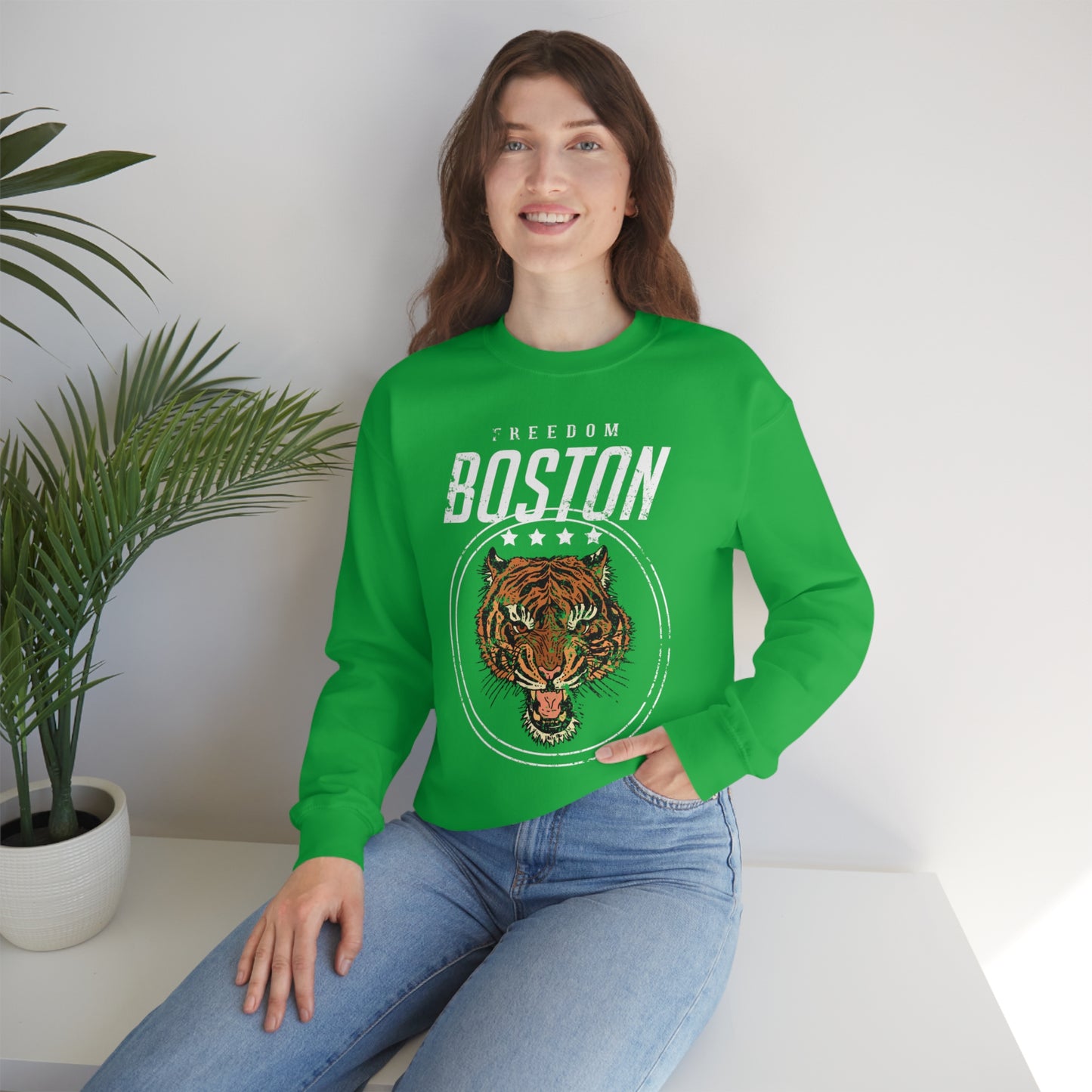 Boston Freedom Tiger Crewneck Sweatshirt